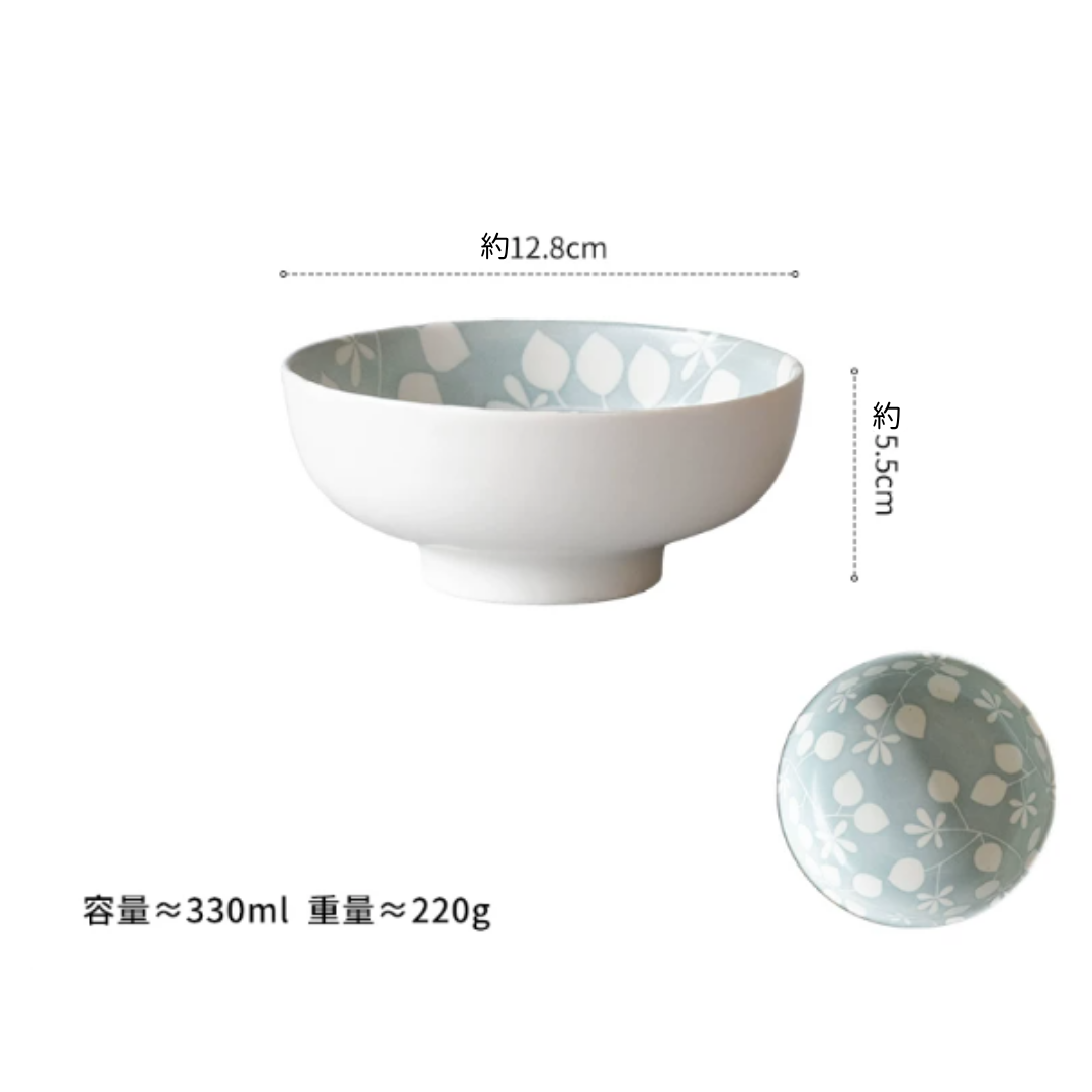 【預購】日本製 井田系列 美濃燒手繪風植物ヤマ吾陶器 (Yamago) 草本花葉陶瓷餐具組