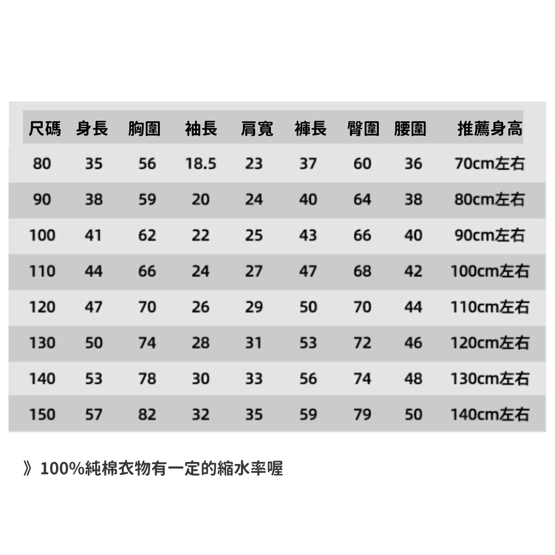 【預購】夏季 兒童純棉薄款 休閒家居服 睡衣七分褲套裝 (上衣連褲)