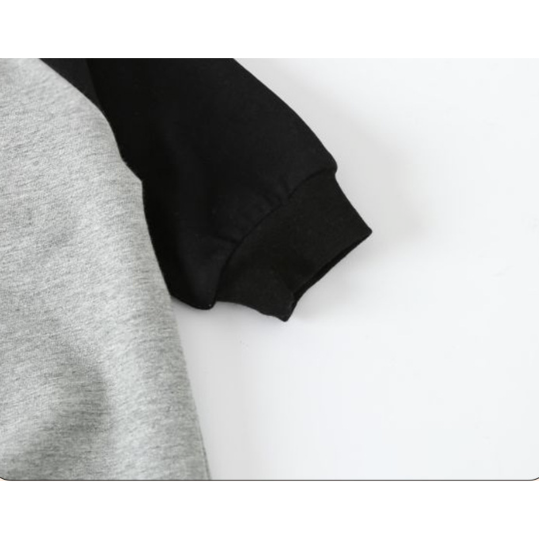 【現貨】冬季嬰兒 長袖灰色衛衣連身衣/爬服