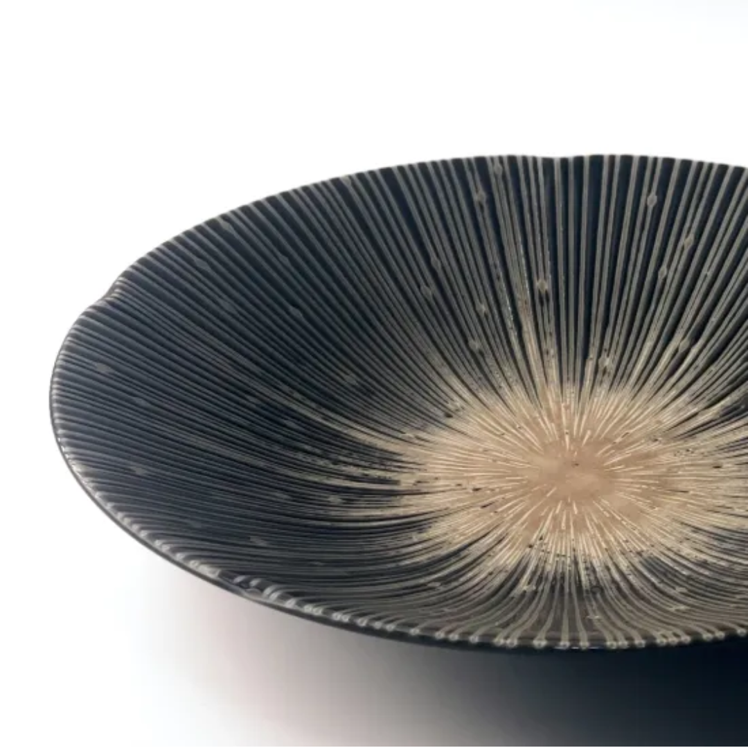 【預購】日本製 BLOOM 風花 美濃燒 千段十草系列 餐碟 (22cm)