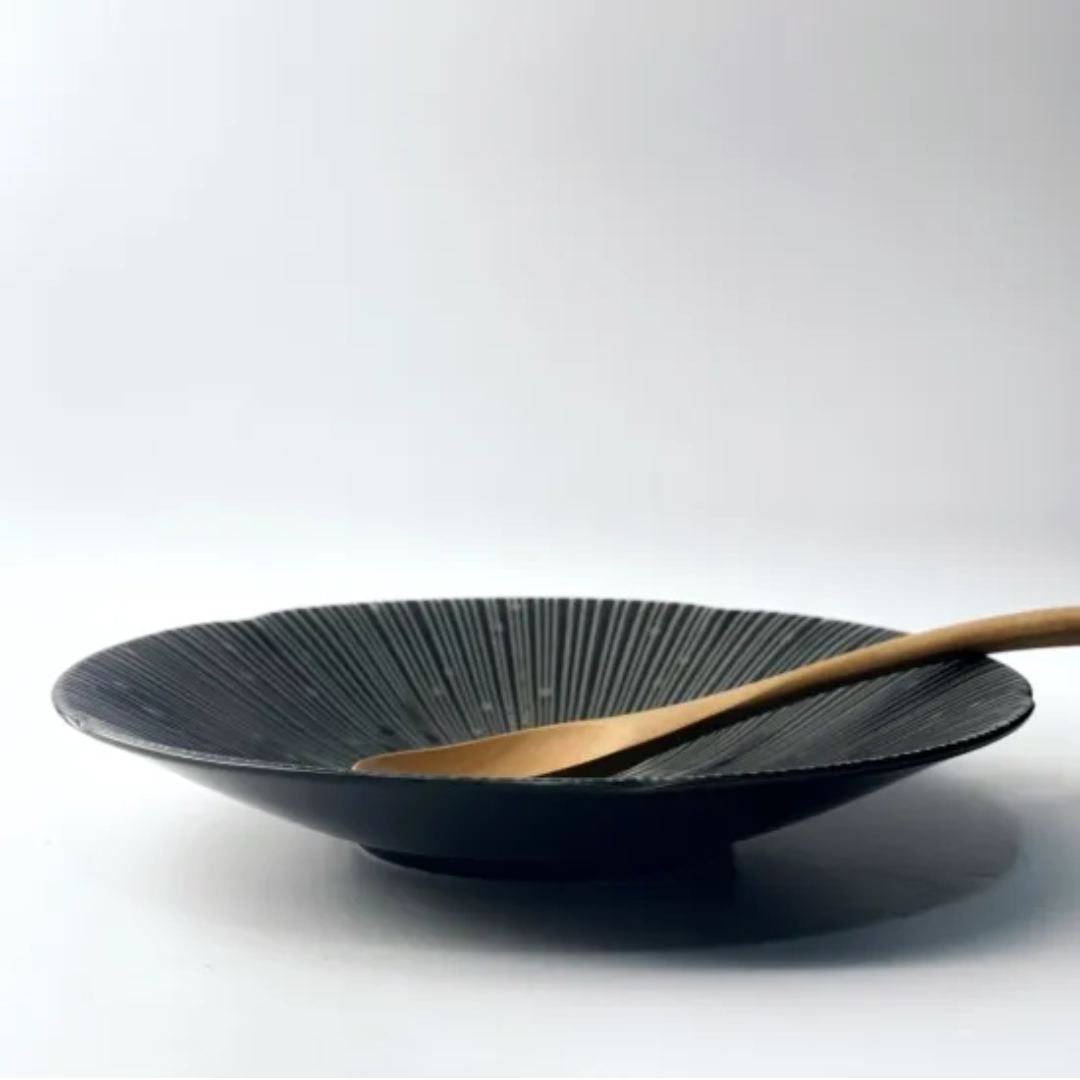 【預購】日本製 BLOOM 風花 美濃燒 千段十草系列 餐碟 (22cm)