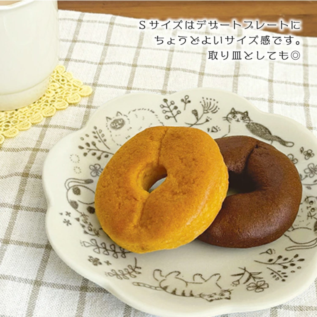 【預購】日本製 DECOLE KISSA 可愛貓咪陶瓷碟 (S/L)