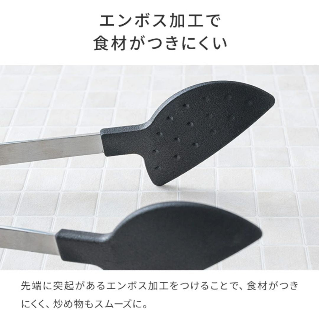 【預購】日本製 家事問屋  Kajitonya不鏽鋼烹飪分餐夾沙拉夾