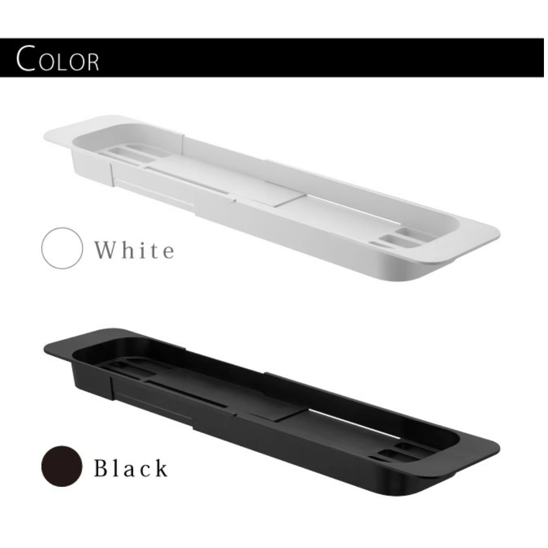 【預購】日本進口 山崎實業 YAMAZAKI 浴缸懸浮式收納伸縮浴架