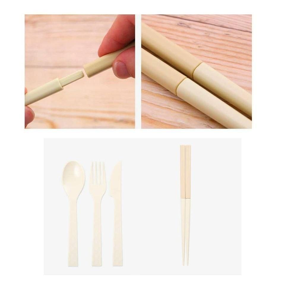 【現貨 - 🈹 瑕疵商品 🈹】 🇯🇵日本製 ᴋᴏᴋᴜʙᴏ ᴋᴏᴜɢʏᴏ 環保便攜式ʙᴘᴀ ғʀᴇᴇ餐具套裝 (4件套) - Cnjpkitchen ❤️ 🇯🇵日本廚具 家居生活雜貨店