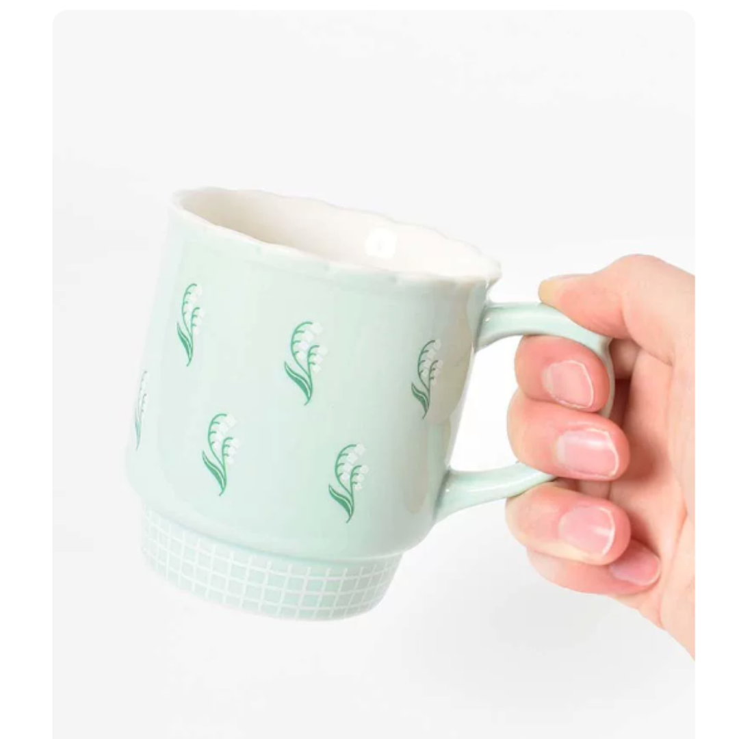 【預購】日本 DECOLE Bloomy Mug 花綻立體花卉馬克杯 (300ml)
