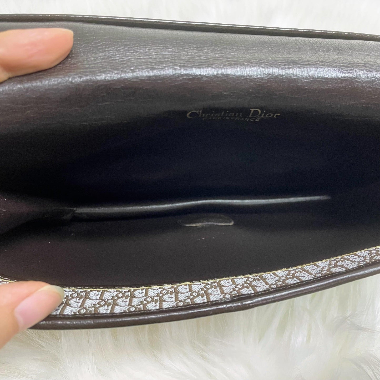 |In-Stock|Dior 復古 Trotter 棕色迷你兩用鏈條包