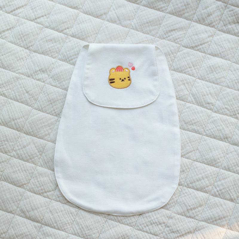 【預購】北歐風 春夏季3層棉紗 動物刺繡吸汗背巾 (單購 / 自選1套3條)