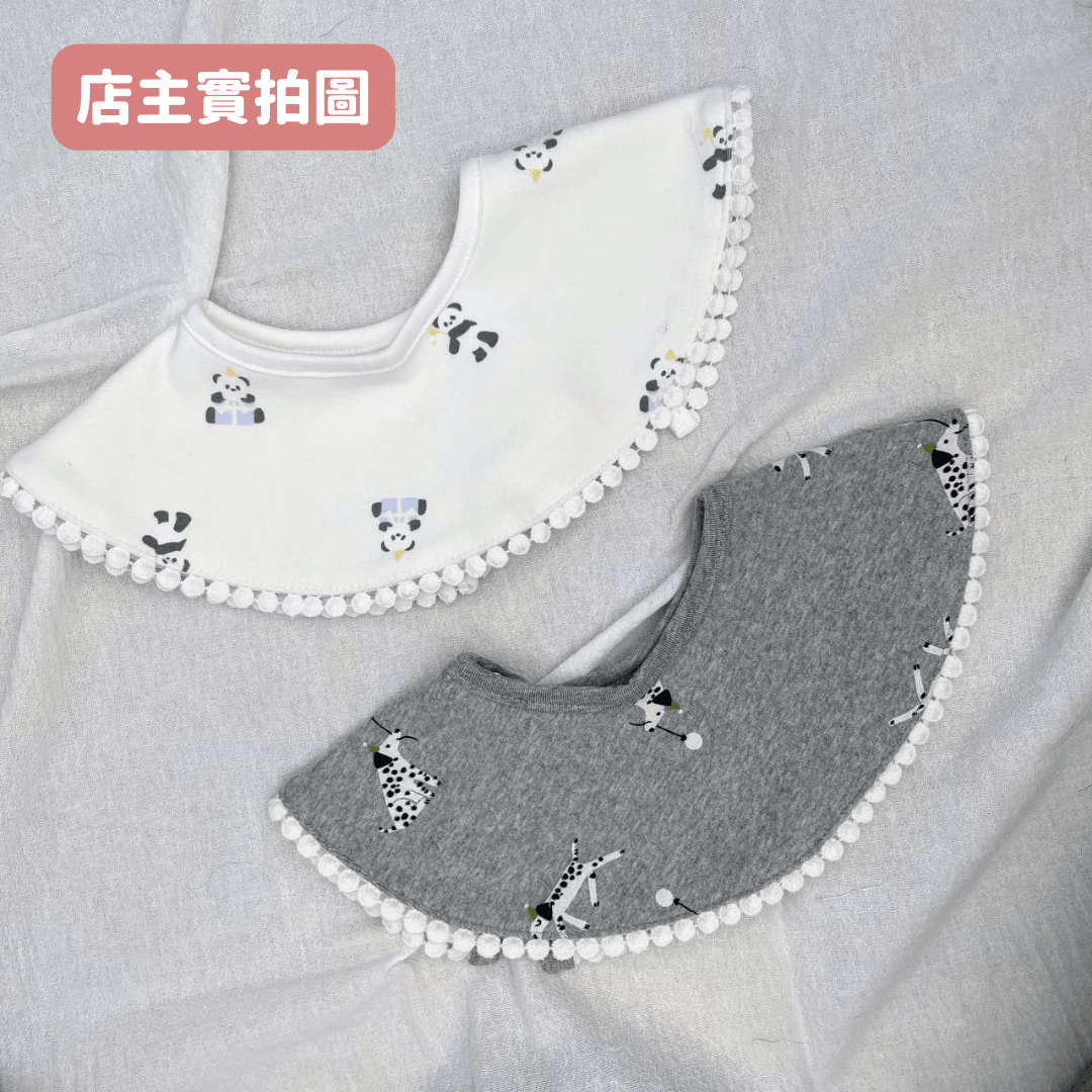 【預購】男寶寶必入!北歐風秋冬加厚款 純棉口水巾 (1套2條)
