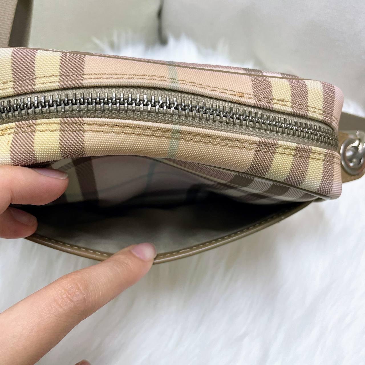 【 In - Stock 】Burberry Nova 正方形粉紅色格紋斜揹包 - Cnjpkitchen ❤️ 🇯🇵日本廚具 家居生活雜貨店