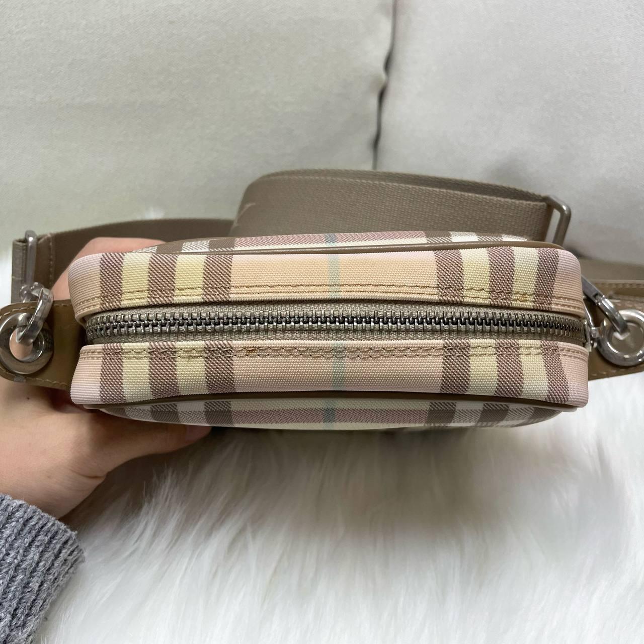 【 In - Stock 】Burberry Nova 正方形粉紅色格紋斜揹包 - Cnjpkitchen ❤️ 🇯🇵日本廚具 家居生活雜貨店