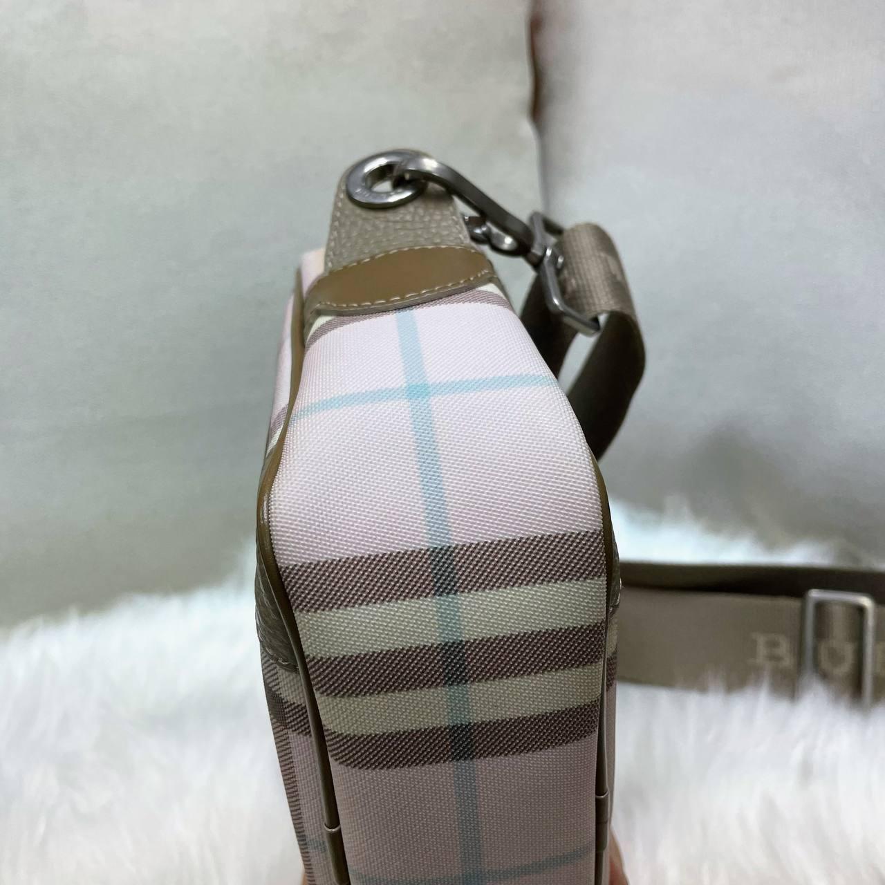 【 In - Stock 】Burberry Nova 正方形粉紅色格紋斜揹包 - Cnjpkitchen ❤️ 🇯🇵日本廚具 家居生活雜貨店