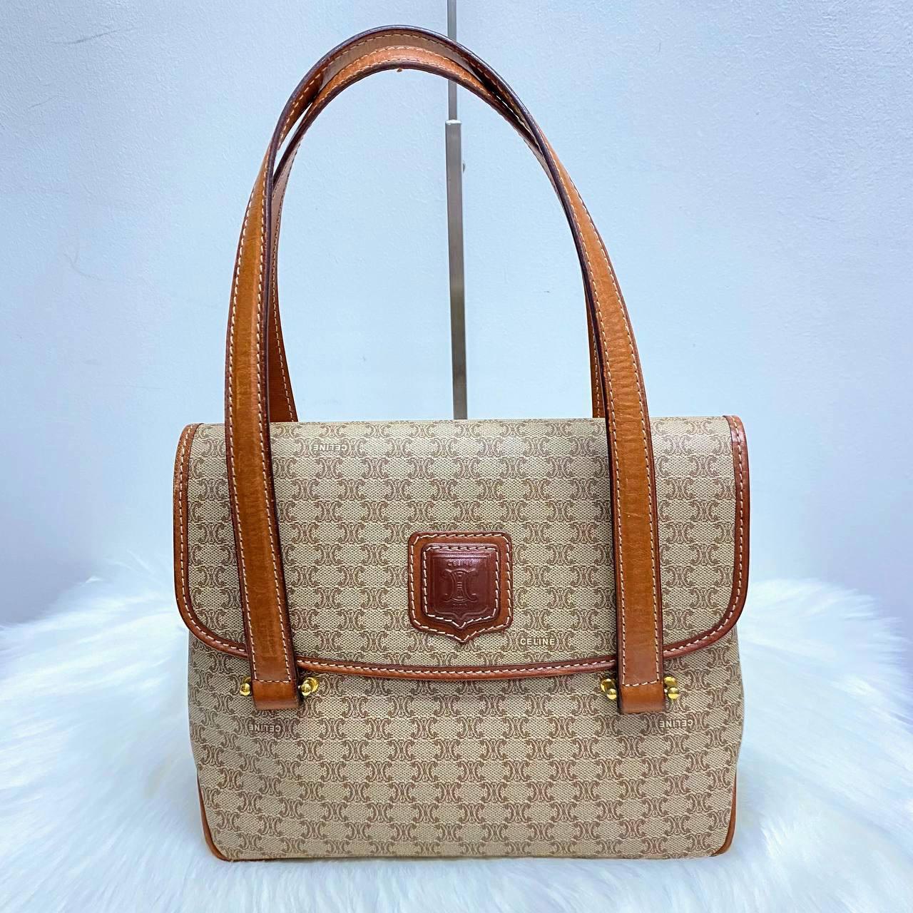 【 In - Stock 】Celine Macadam 復古淺色碎石紋老花手拿包 - Cnjpkitchen ❤️ 🇯🇵日本廚具 家居生活雜貨店