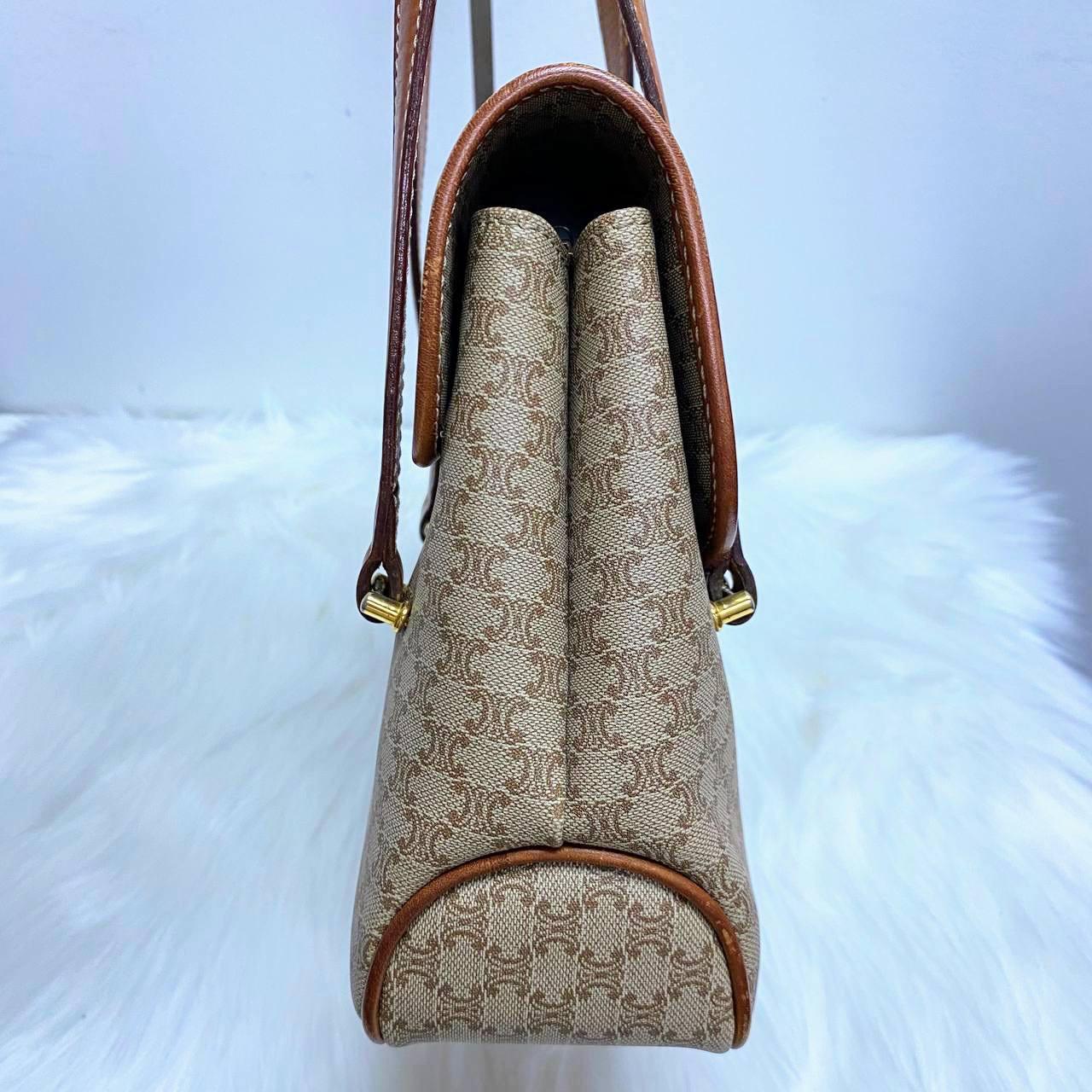 【 In - Stock 】Celine Macadam 復古淺色碎石紋老花手拿包 - Cnjpkitchen ❤️ 🇯🇵日本廚具 家居生活雜貨店