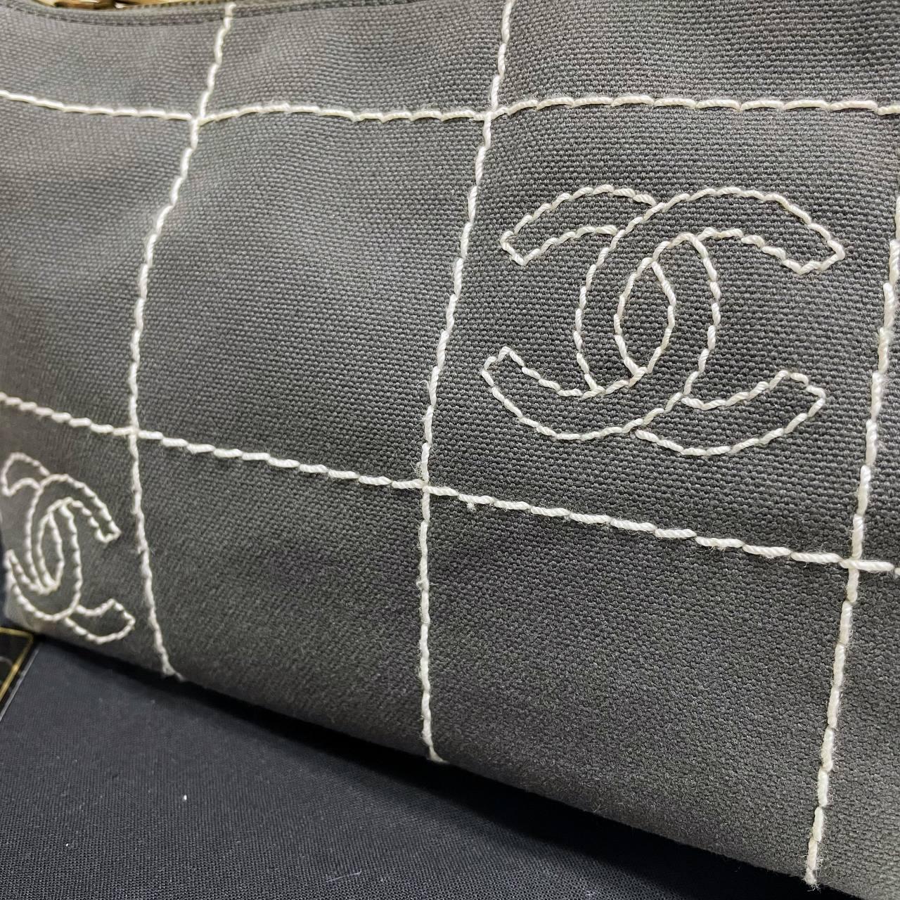 【 In - Stock 】Chanel 香奈兒 朱古力格帆布手提包 - Cnjpkitchen ❤️ 🇯🇵日本廚具 家居生活雜貨店