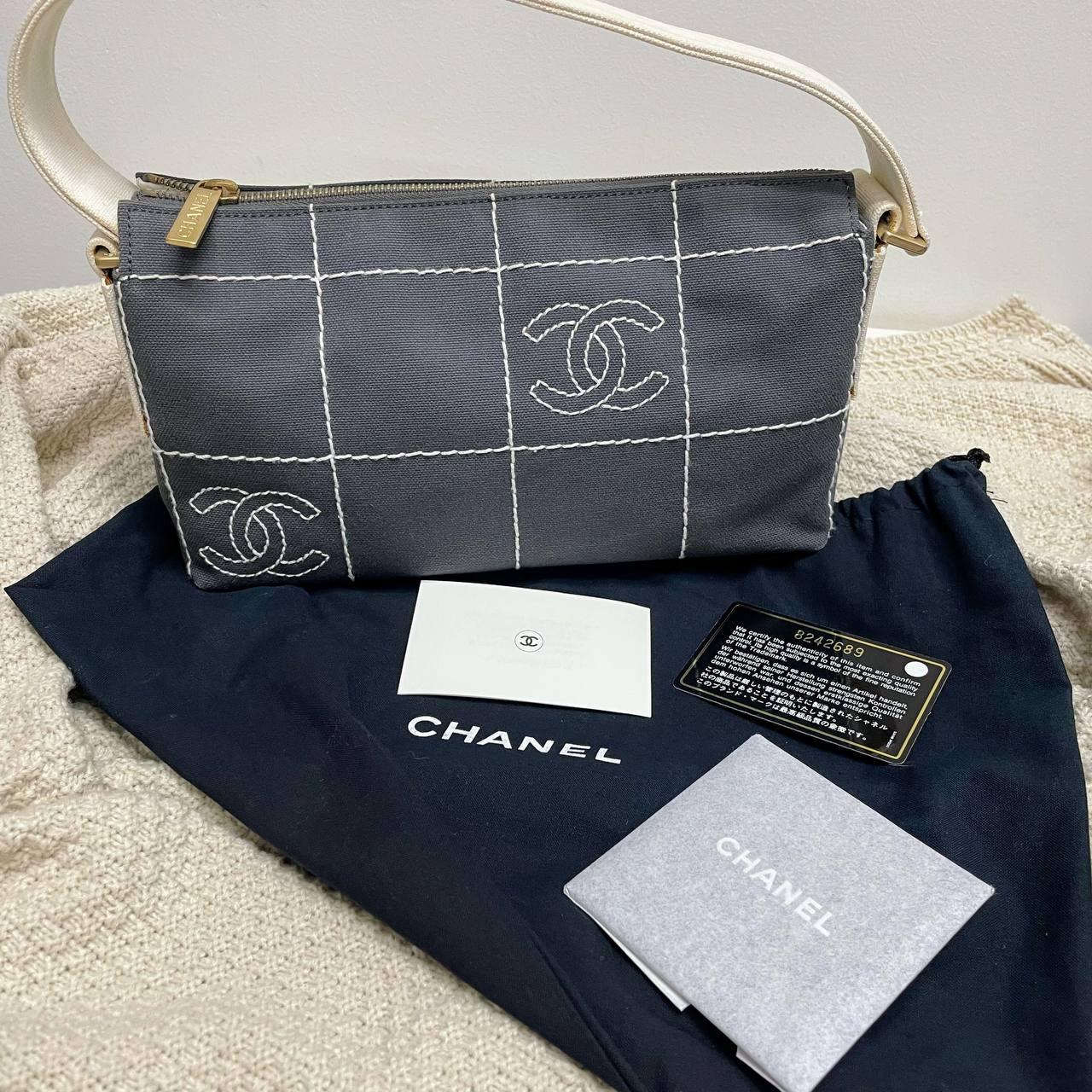 【 In - Stock 】Chanel 香奈兒 朱古力格帆布手提包 - Cnjpkitchen ❤️ 🇯🇵日本廚具 家居生活雜貨店