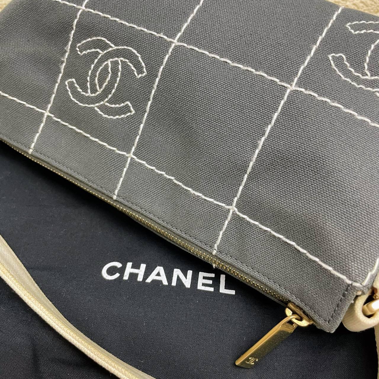 【 In - Stock 】Chanel 香奈兒 朱古力格帆布手提包 - Cnjpkitchen ❤️ 🇯🇵日本廚具 家居生活雜貨店
