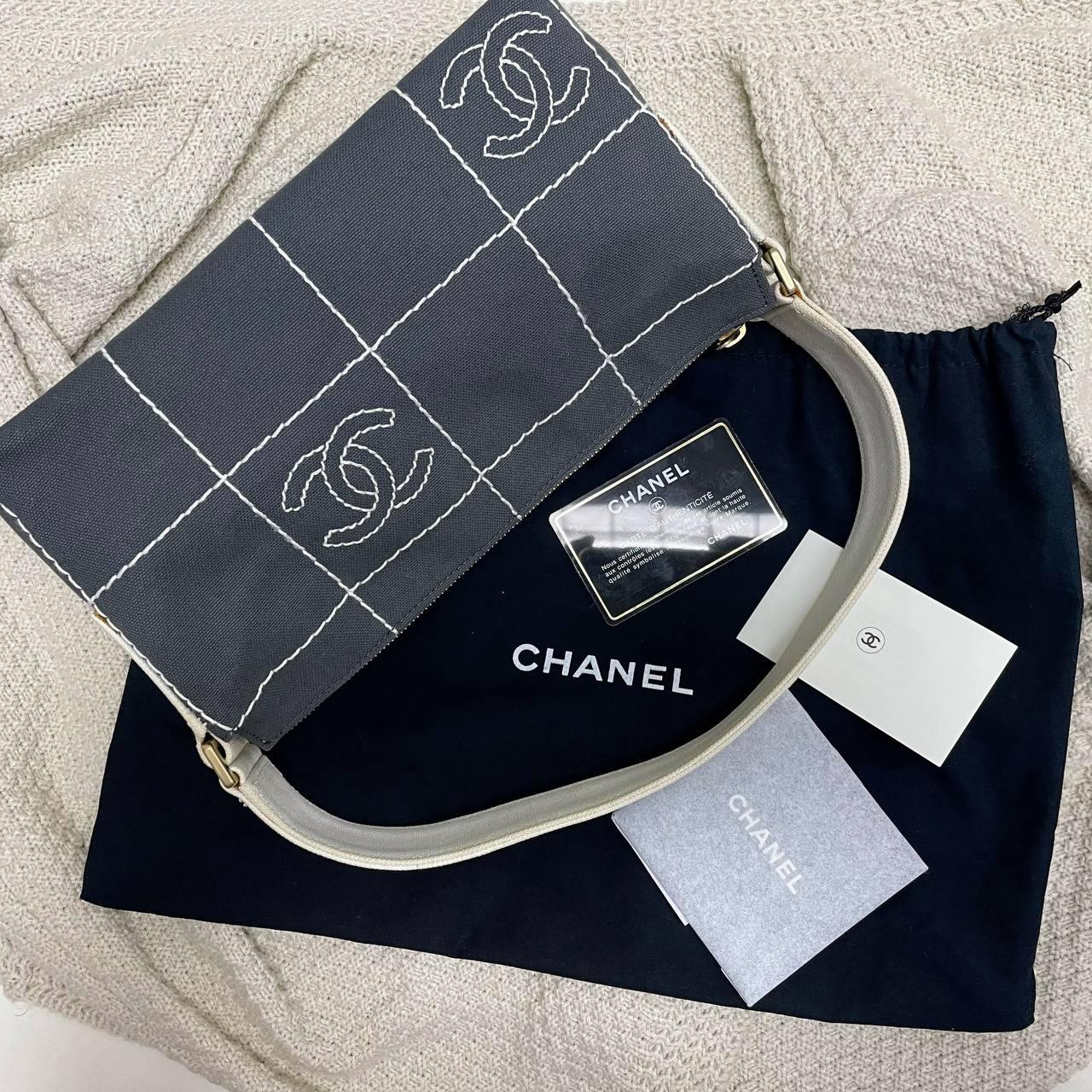 【 In - Stock 】Chanel 香奈兒 朱古力格帆布手提包 - Cnjpkitchen ❤️ 🇯🇵日本廚具 家居生活雜貨店