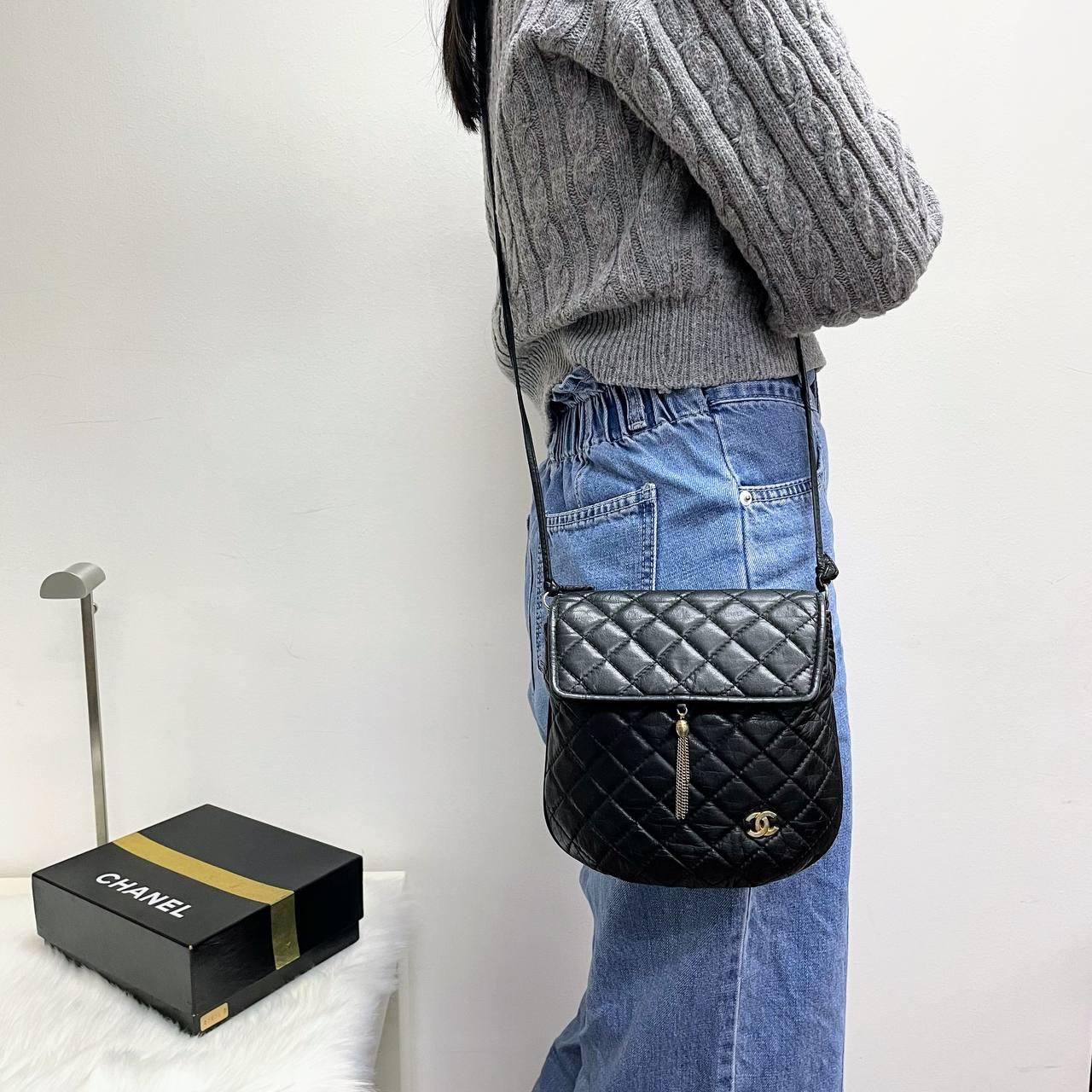 【 In - Stock 】Chanel 香奈兒 小流鬚 Crossbody Vintage Bag - Cnjpkitchen ❤️ 🇯🇵日本廚具 家居生活雜貨店