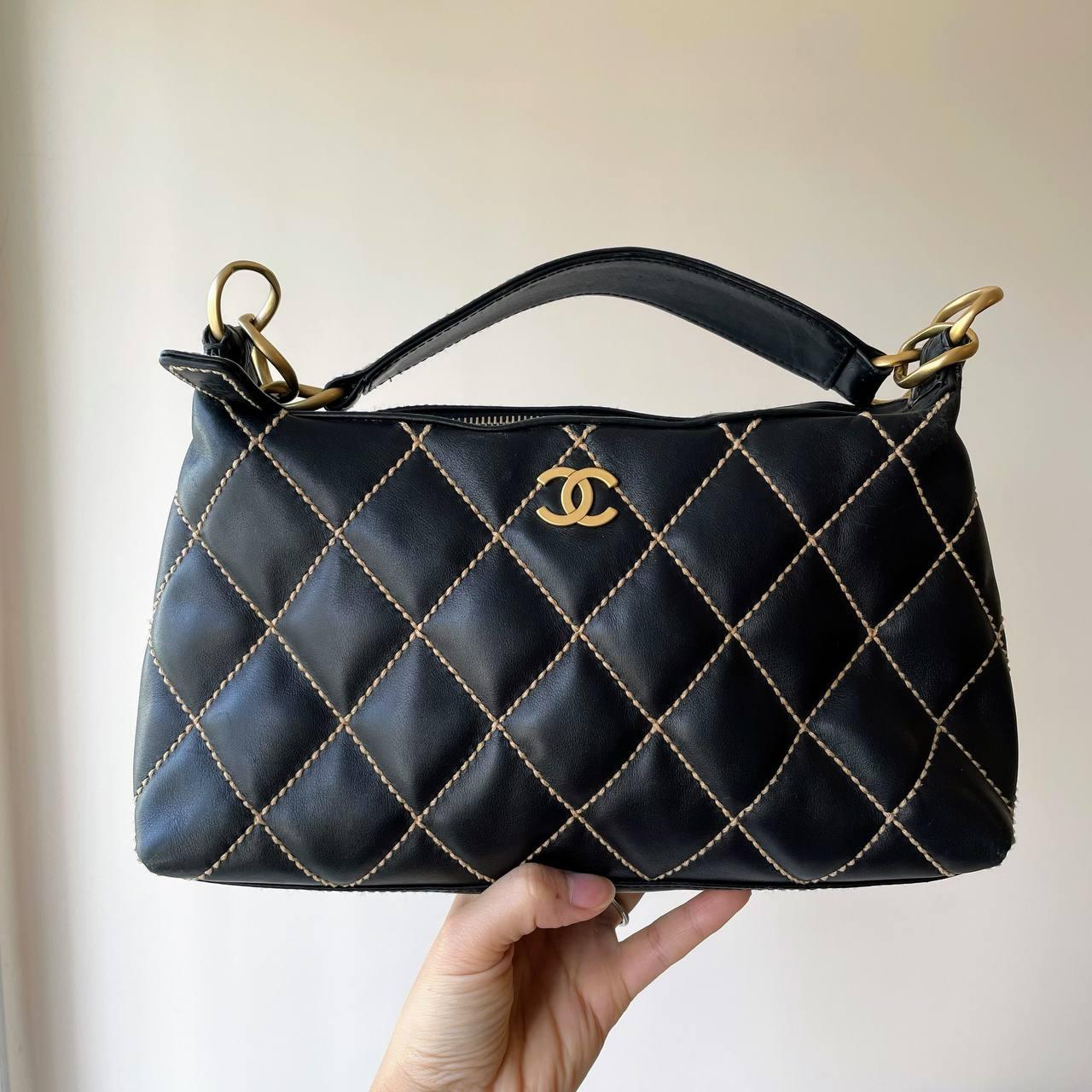 【 In - Stock 】Chanel 香奈兒 Vivian 黑色明線餃子袋 - Cnjpkitchen ❤️ 🇯🇵日本廚具 家居生活雜貨店