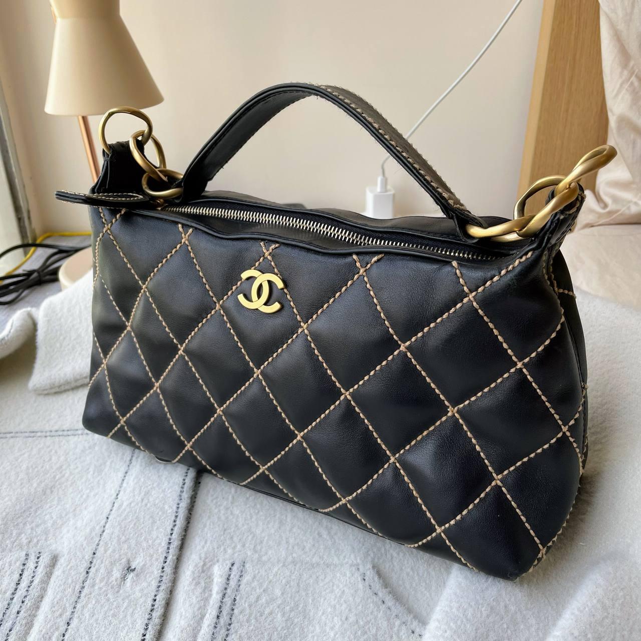 【 In - Stock 】Chanel 香奈兒 Vivian 黑色明線餃子袋 - Cnjpkitchen ❤️ 🇯🇵日本廚具 家居生活雜貨店