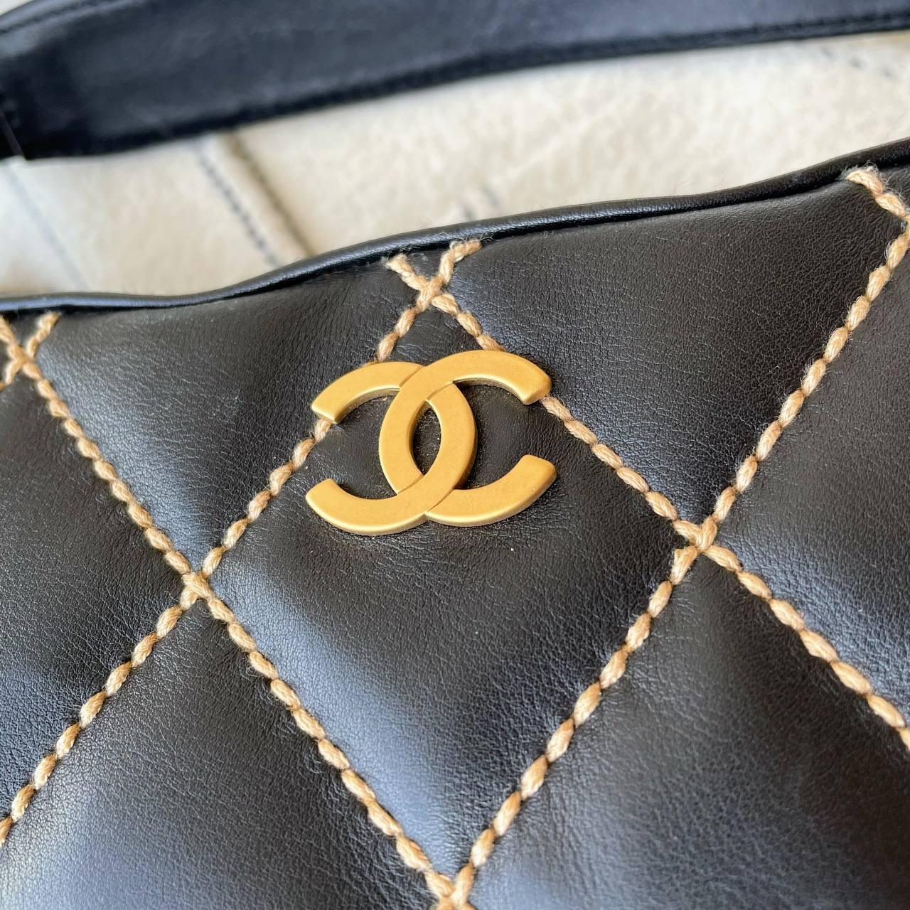 【 In - Stock 】Chanel 香奈兒 Vivian 黑色明線餃子袋 - Cnjpkitchen ❤️ 🇯🇵日本廚具 家居生活雜貨店