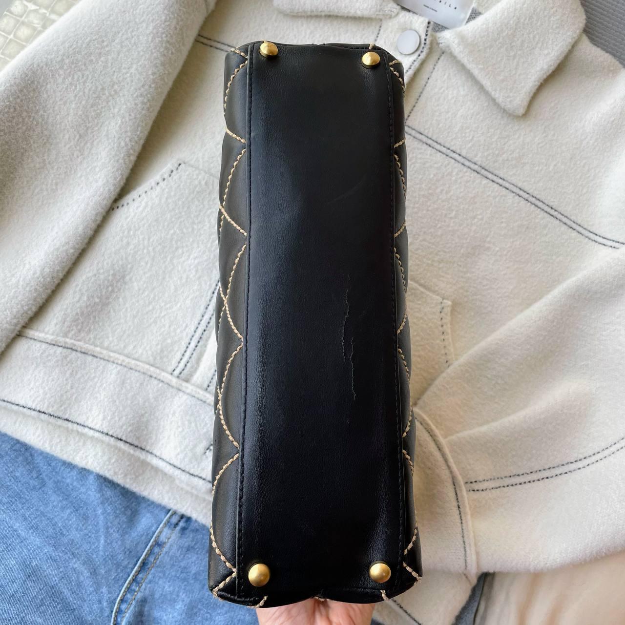 【 In - Stock 】Chanel 香奈兒 Vivian 黑色明線餃子袋 - Cnjpkitchen ❤️ 🇯🇵日本廚具 家居生活雜貨店