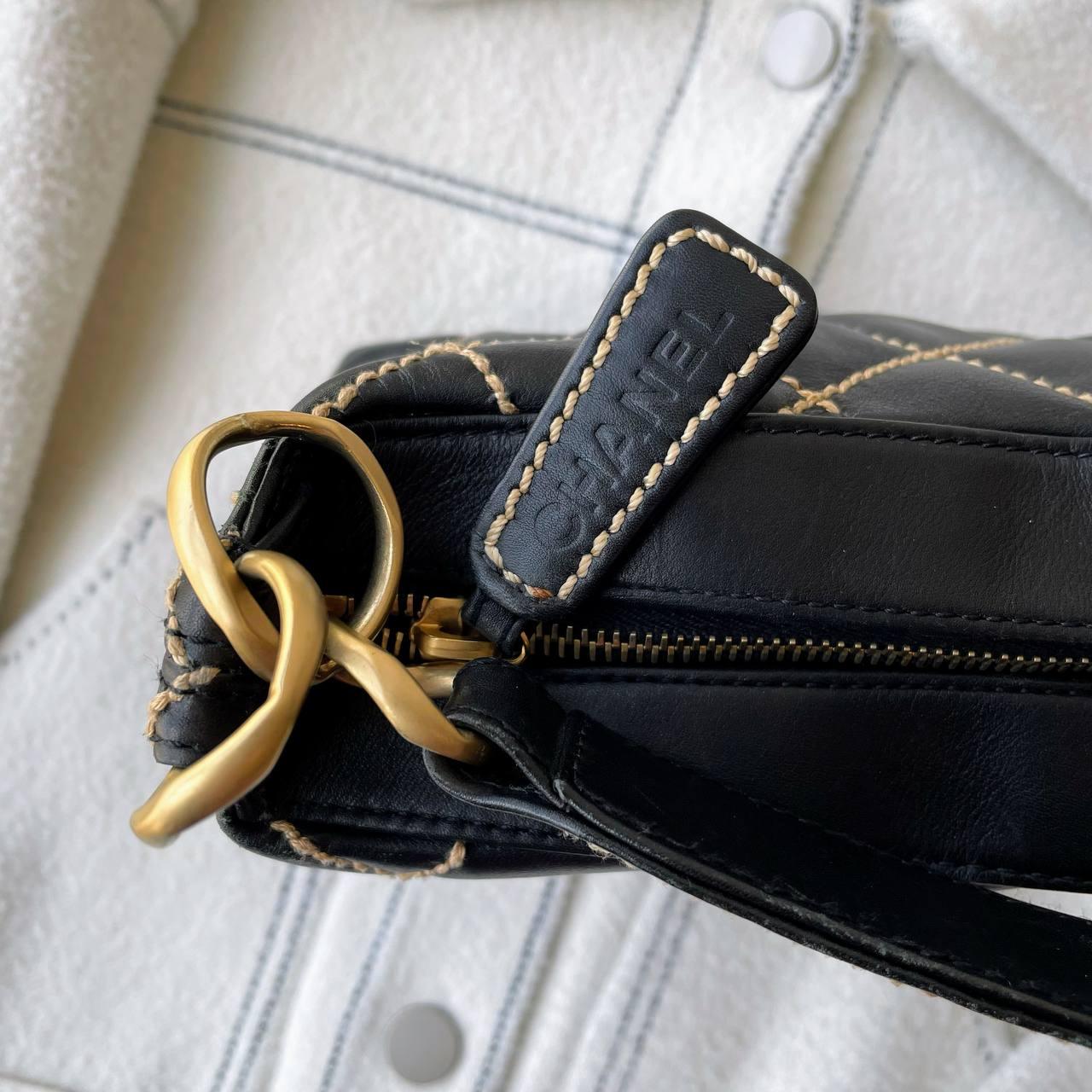 【 In - Stock 】Chanel 香奈兒 Vivian 黑色明線餃子袋 - Cnjpkitchen ❤️ 🇯🇵日本廚具 家居生活雜貨店