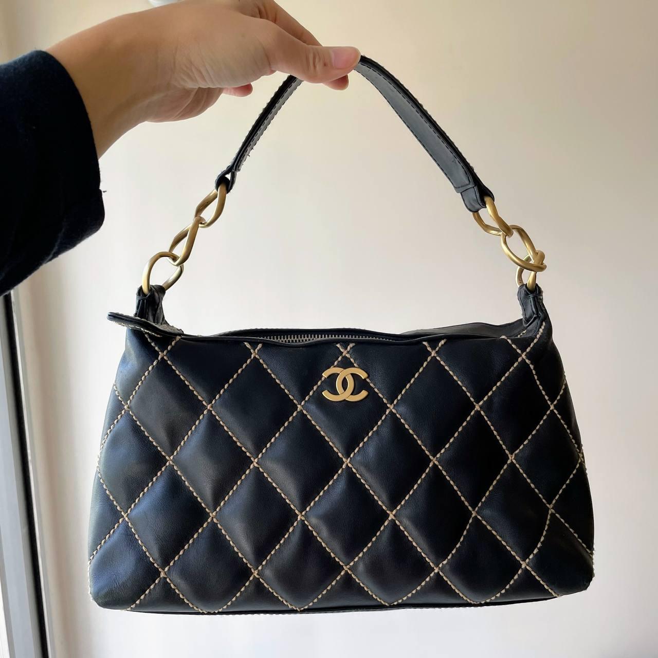 【 In - Stock 】Chanel 香奈兒 Vivian 黑色明線餃子袋 - Cnjpkitchen ❤️ 🇯🇵日本廚具 家居生活雜貨店