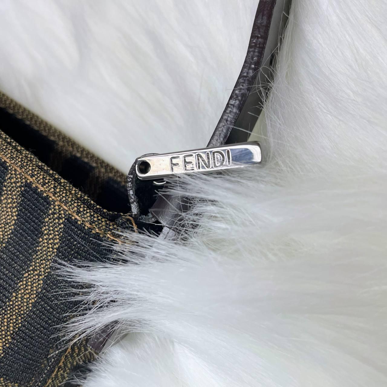 【 In - Stock 】Fendi Zucca 圖案棕茶色單肩手拿帆布包 - Cnjpkitchen ❤️ 🇯🇵日本廚具 家居生活雜貨店