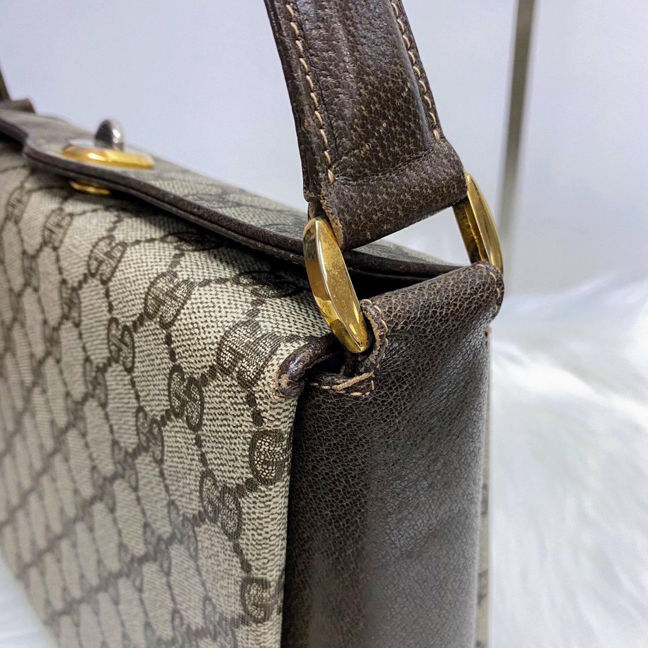【 In - Stock 】Old Gucci 老花PVC皮革盒仔手拿包 - Cnjpkitchen ❤️ 🇯🇵日本廚具 家居生活雜貨店