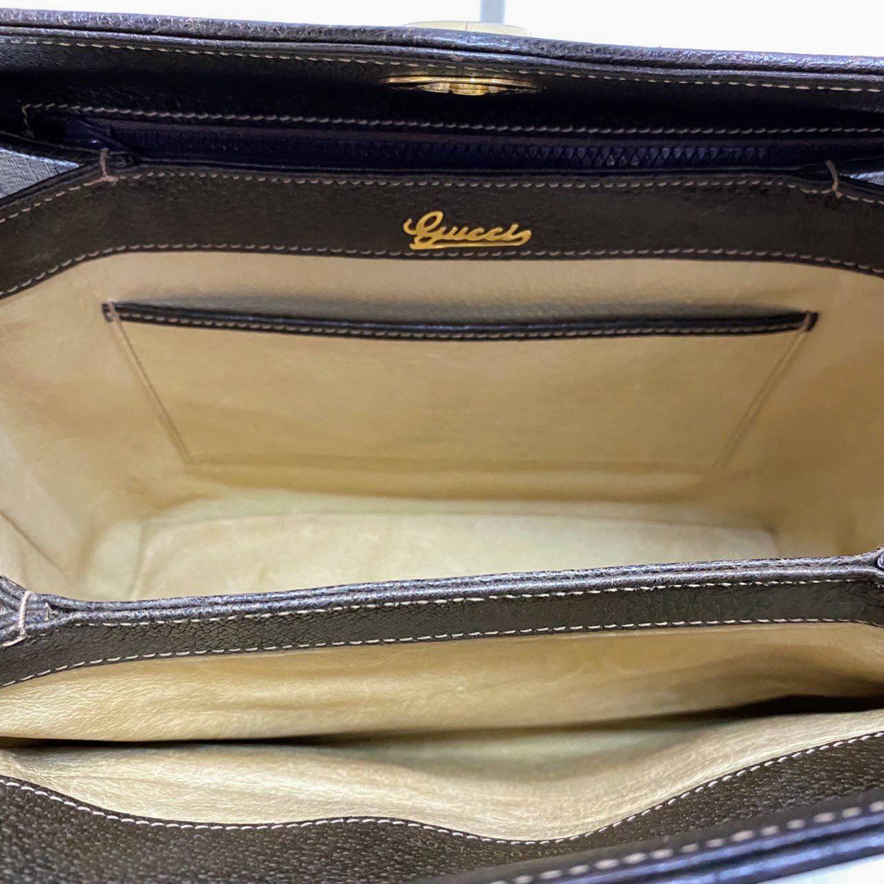 【 In - Stock 】Old Gucci 老花PVC皮革盒仔手拿包 - Cnjpkitchen ❤️ 🇯🇵日本廚具 家居生活雜貨店