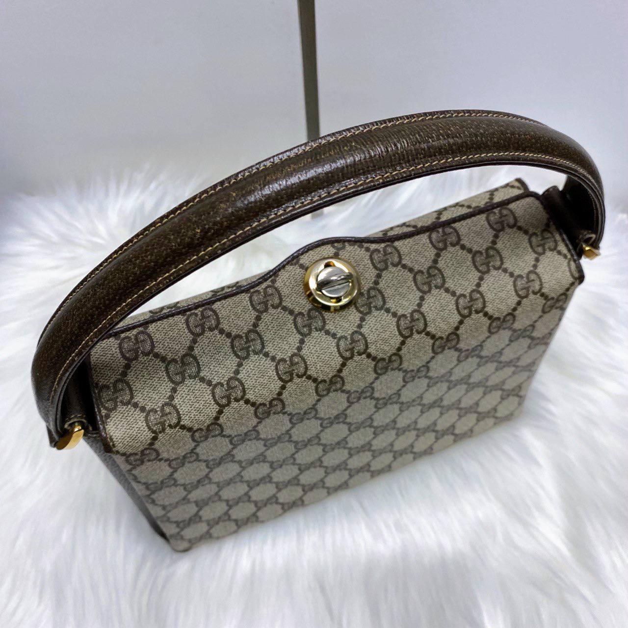 【 In - Stock 】Old Gucci 老花PVC皮革盒仔手拿包 - Cnjpkitchen ❤️ 🇯🇵日本廚具 家居生活雜貨店