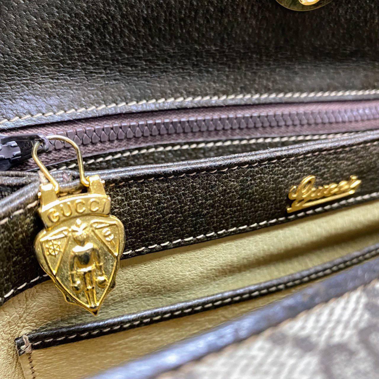 【 In - Stock 】Old Gucci 老花PVC皮革盒仔手拿包 - Cnjpkitchen ❤️ 🇯🇵日本廚具 家居生活雜貨店