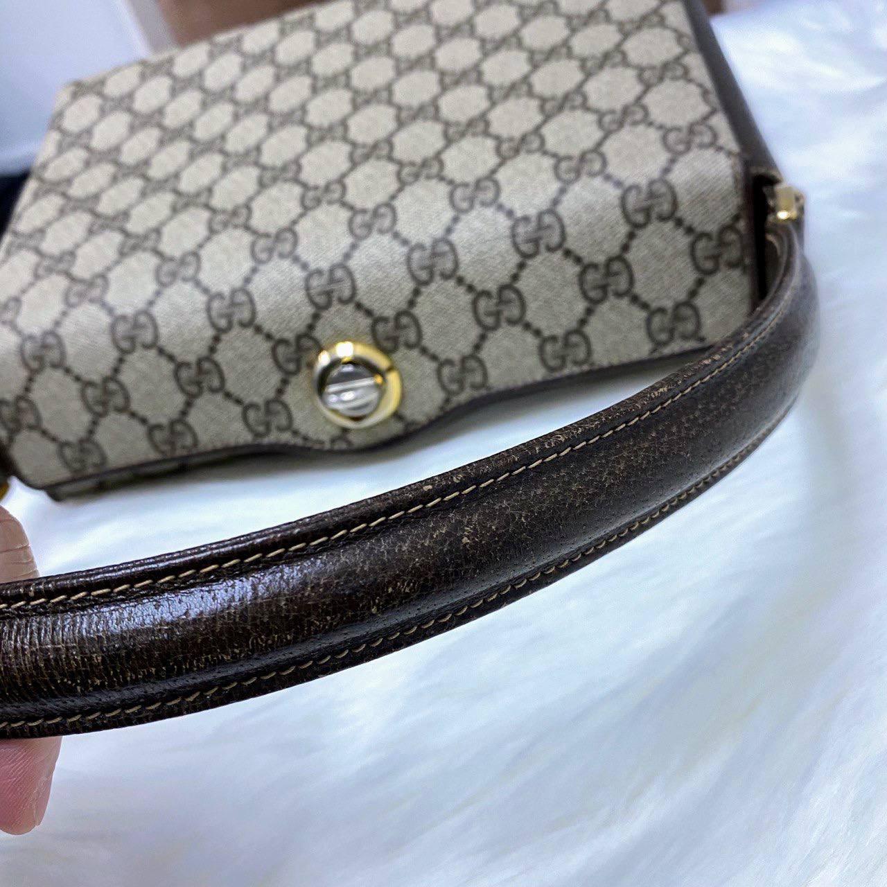 【 In - Stock 】Old Gucci 老花PVC皮革盒仔手拿包 - Cnjpkitchen ❤️ 🇯🇵日本廚具 家居生活雜貨店