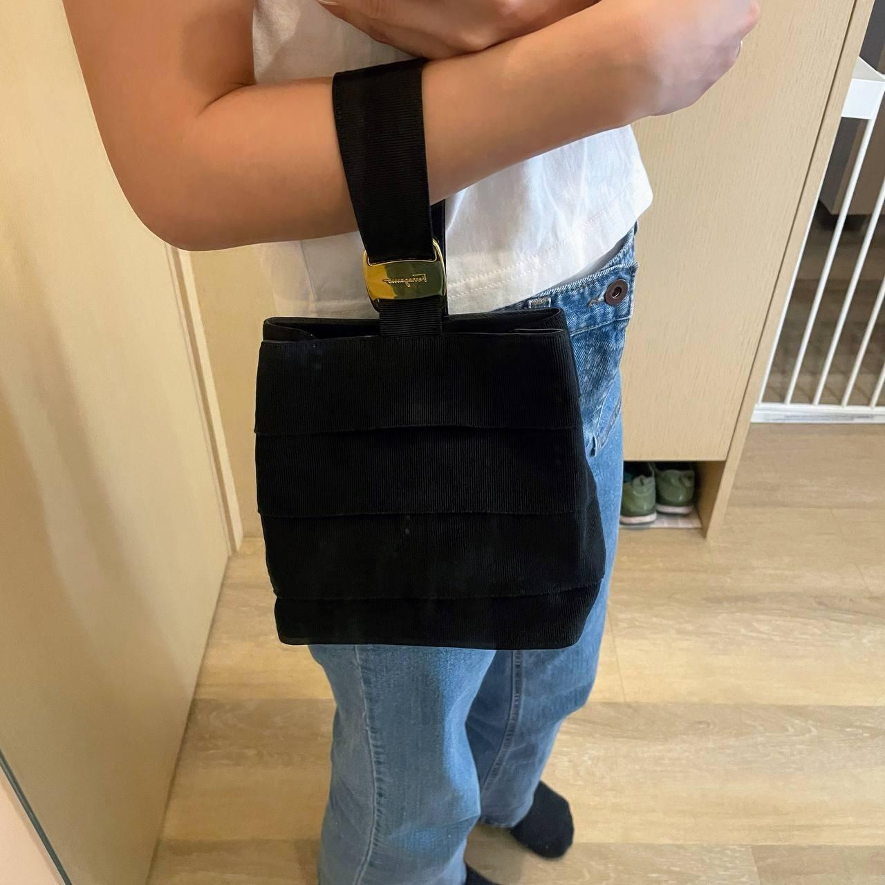 【 In - Stock 】Salvatore Ferragamo Vara 尼龍小牛皮迷你手提包 - Cnjpkitchen ❤️ 🇯🇵日本廚具 家居生活雜貨店