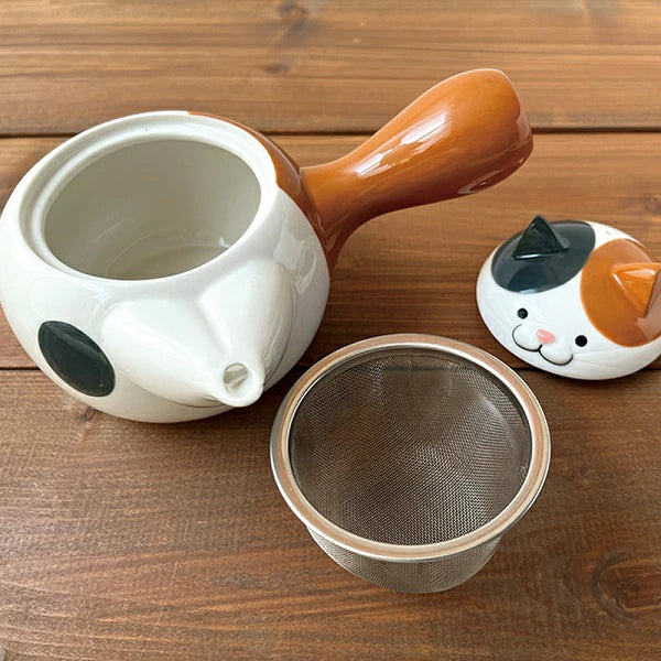 【預購】DECOLE 貓貓泡茶陶瓷茶壺 連 2小杯