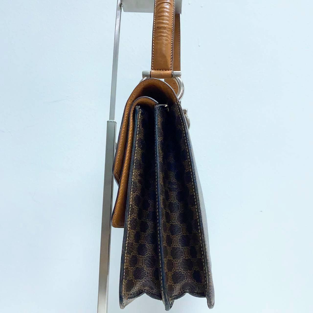 |In-Stock|CELINE 復古 Macadam PVC 馬銜扣皮革手提包 - Cnjpkitchen ❤️ 🇯🇵日本廚具 家居生活雜貨店