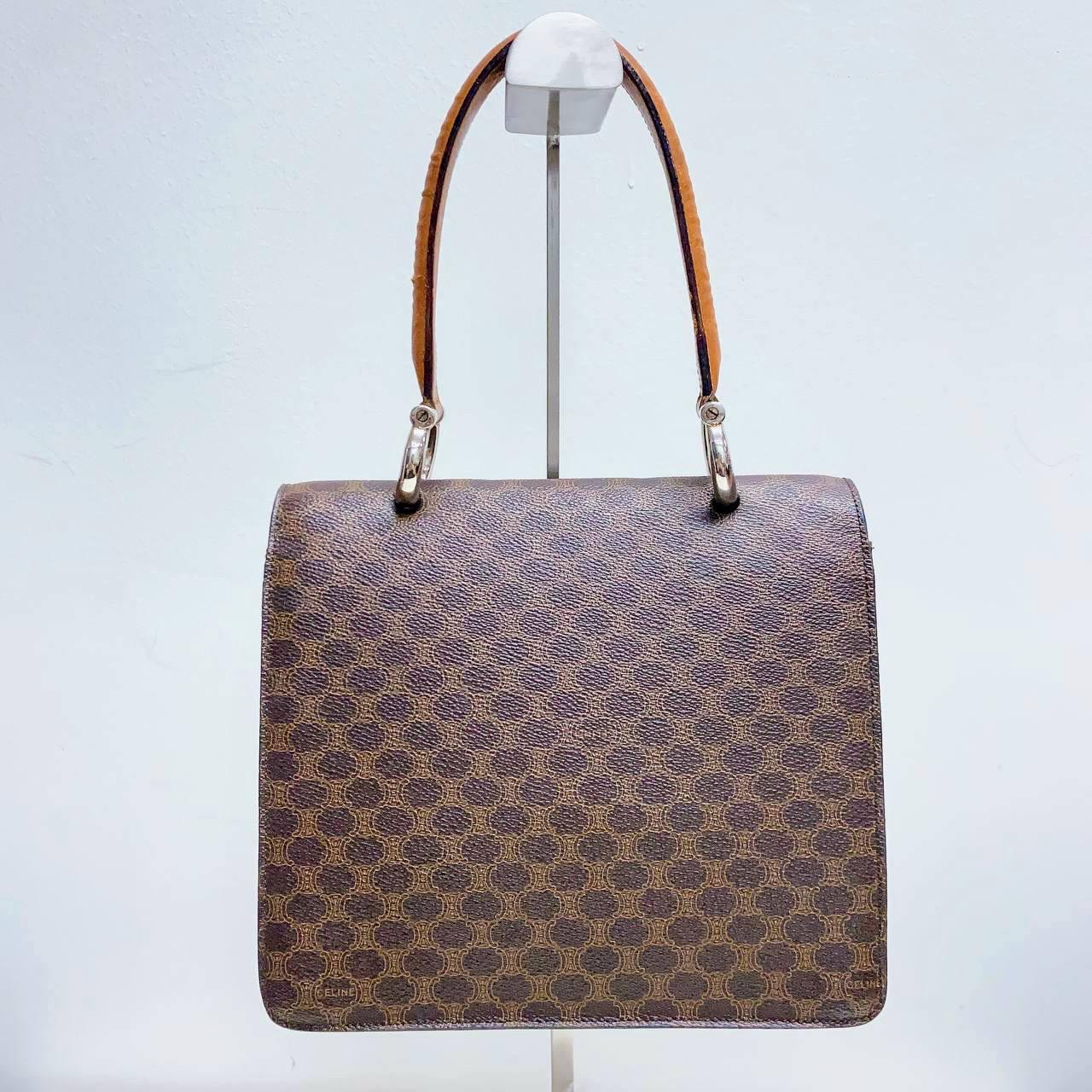 |In-Stock|CELINE 復古 Macadam PVC 馬銜扣皮革手提包 - Cnjpkitchen ❤️ 🇯🇵日本廚具 家居生活雜貨店