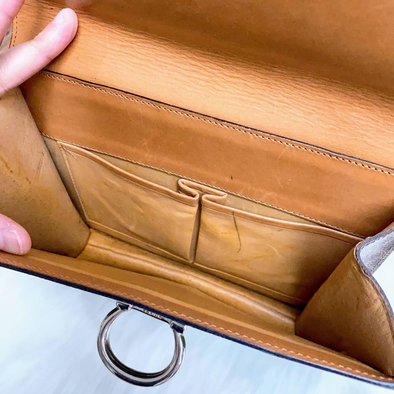 |In-Stock|CELINE 復古 Macadam PVC 馬銜扣皮革手提包 - Cnjpkitchen ❤️ 🇯🇵日本廚具 家居生活雜貨店