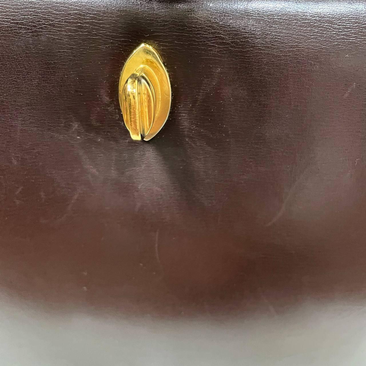 |In-Stock|Old Gucci 小牛皮GG轉鎖頭盒條單肩手提包