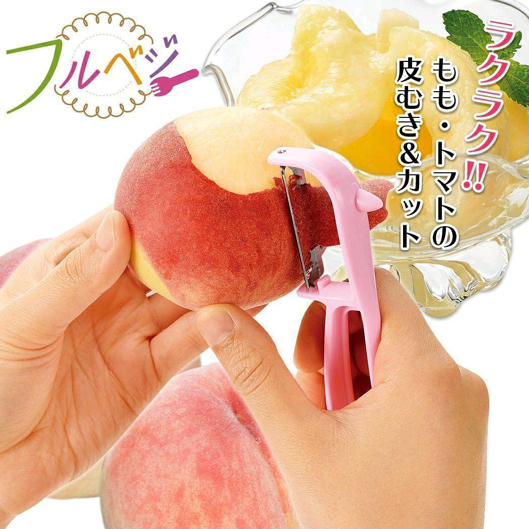 【現貨】🇯🇵日本製 ꜱʜɪᴍᴏᴍᴜʀᴀ ᴋᴏɢʏᴏ下村工業 粉紅薄皮水果刨刀 削皮刀 - Cnjpkitchen ❤️ 🇯🇵日本廚具 家居生活雜貨店