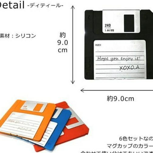 【預購】日本進口 出賣年齡系列 懷舊磁碟杯墊 - Cnjpkitchen ❤️ 🇯🇵日本廚具 家居生活雜貨店