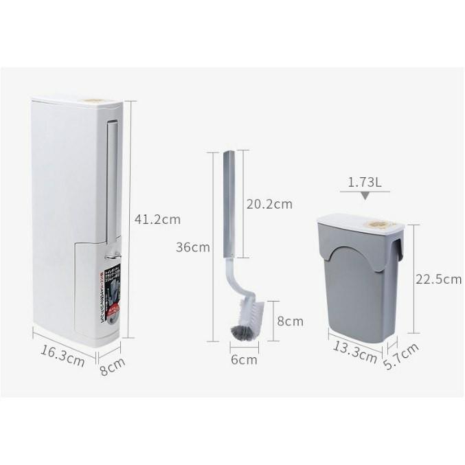 【預購】 🇯🇵日本製 Aisen 多功能馬桶刷附垃圾筒 - Cnjpkitchen ❤️ 🇯🇵日本廚具 家居生活雜貨店
