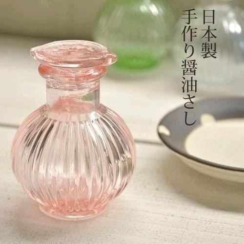 【預購】 🇯🇵 日本製 Glass 手工粉紅色醬油瓶 - Cnjpkitchen ❤️ 🇯🇵日本廚具 家居生活雜貨店