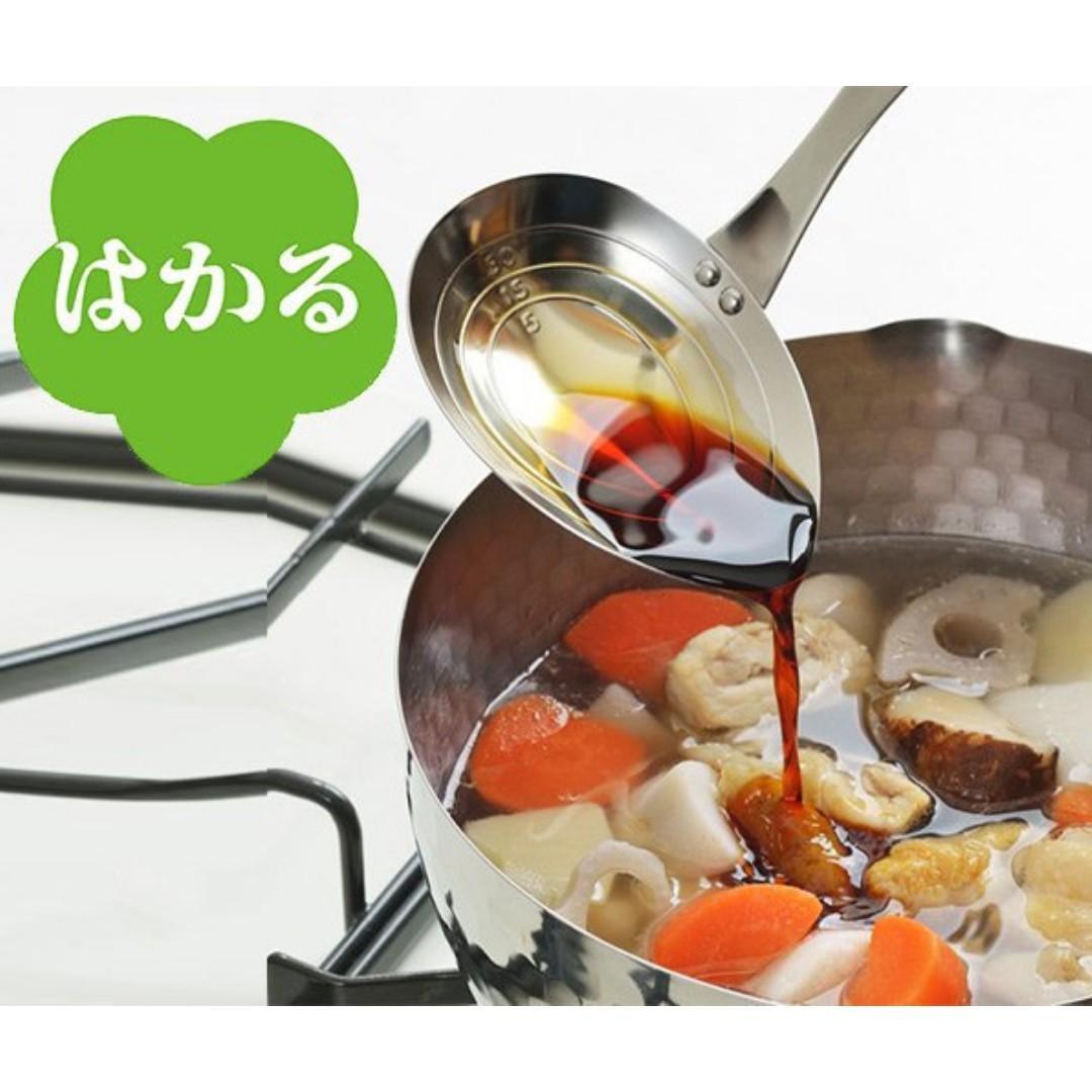 【預購】 🇯🇵日本製 YOSHIKAWA 有刻度不銹鋼湯匙 - Cnjpkitchen ❤️ 🇯🇵日本廚具 家居生活雜貨店