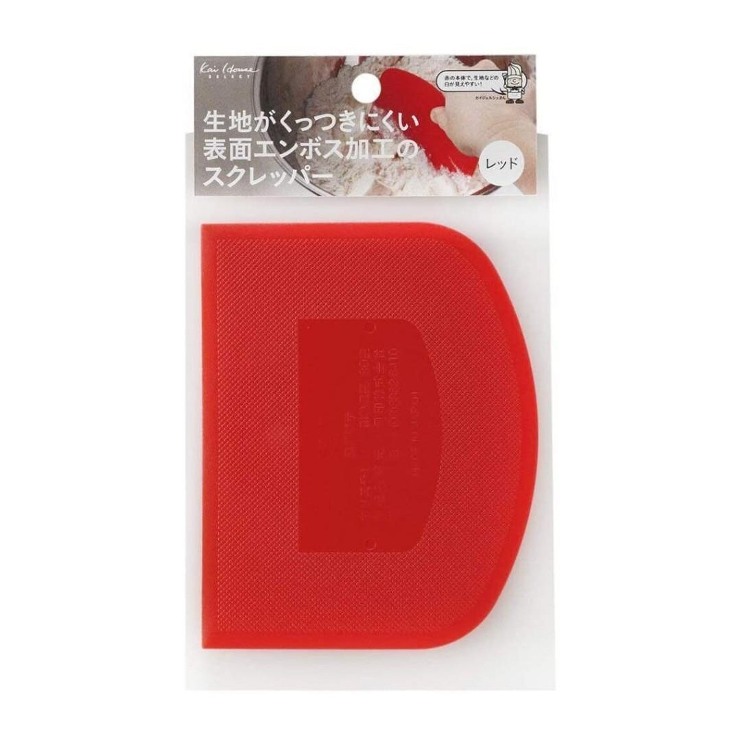 【預購】🇯🇵日本製 Kaijirushi貝印 紅色麵糰切刀 - Cnjpkitchen ❤️ 🇯🇵日本廚具 家居生活雜貨店