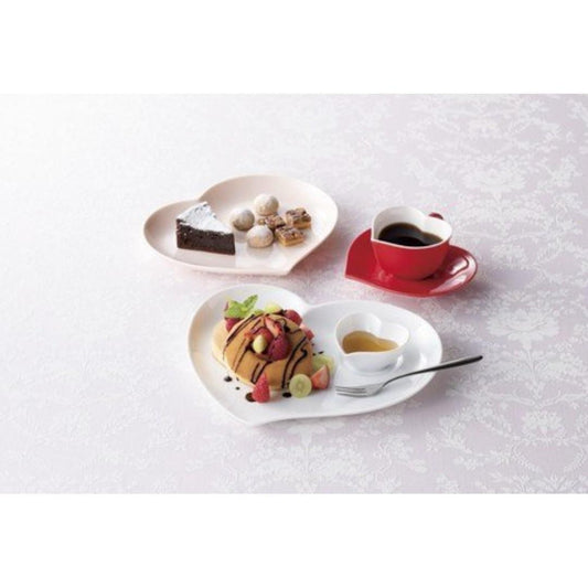 【預購】🇯🇵 日本製 ときわ 不對稱 粉紅色心型平碟 (19ᴄᴍ) / 深碟 (22.5ᴄᴍ) - Cnjpkitchen ❤️ 🇯🇵日本廚具 家居生活雜貨店