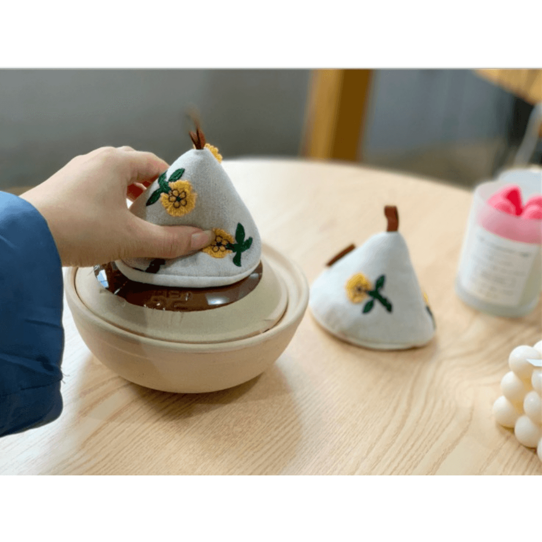 【預購】可愛立體向日葵 隔熱布藝鍋蓋套 - Cnjpkitchen ❤️ 🇯🇵日本廚具 家居生活雜貨店