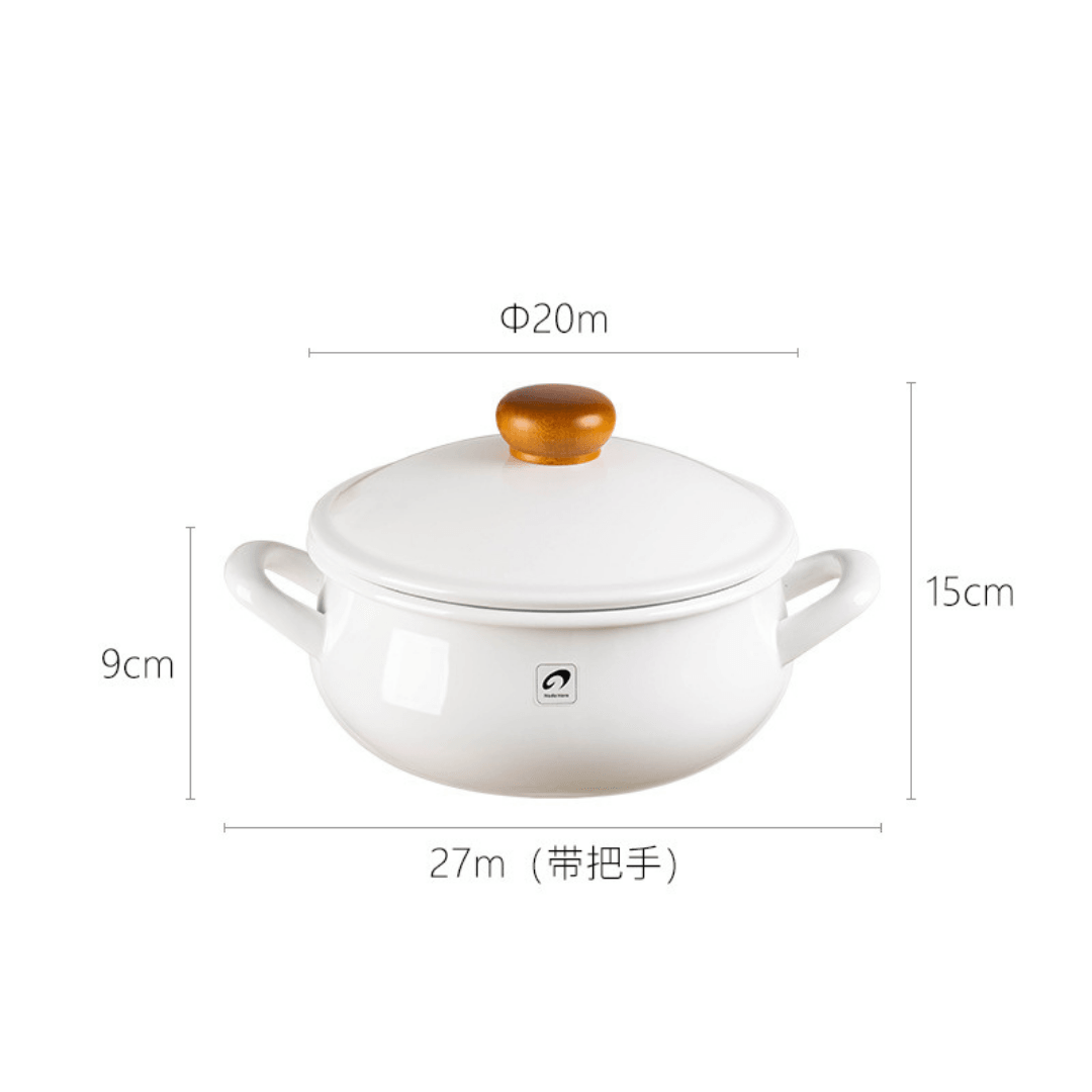 【預購】日本製 野田琺瑯 搪瓷 白色雙耳鍋 (2.6L) - Cnjpkitchen ❤️ 🇯🇵日本廚具 家居生活雜貨店